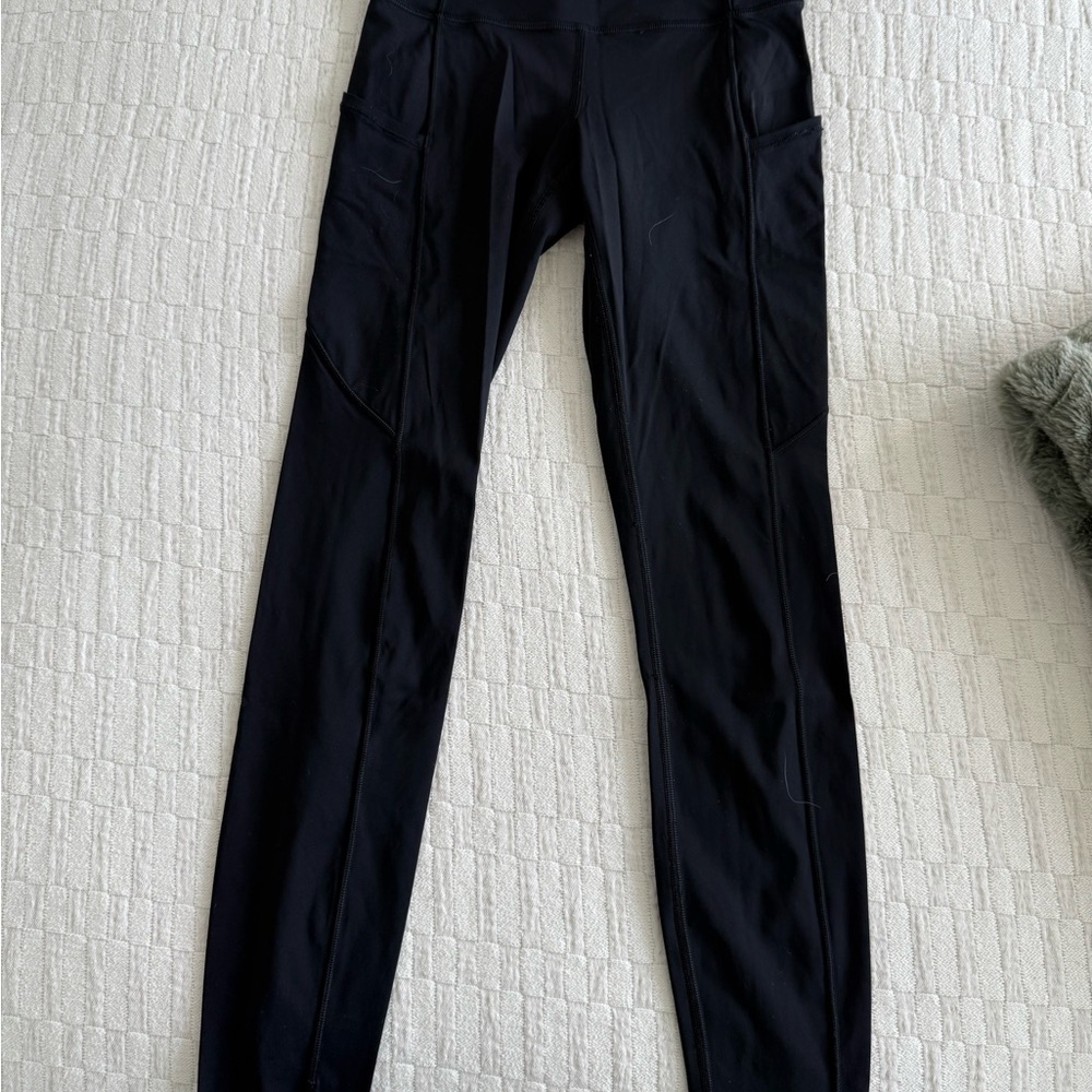 Fast and Free High-Rise Tight Black Leggings 25"